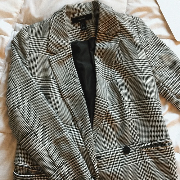 forever 21 checkered jacket